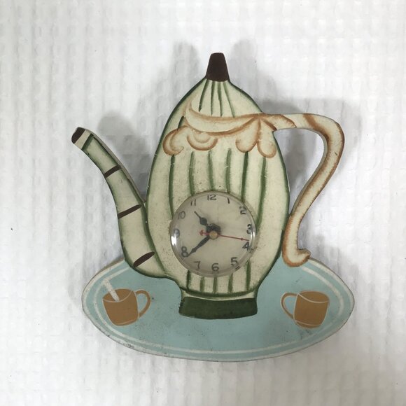 Vintage Wood Teapot Clocks - Picture 4 of 7